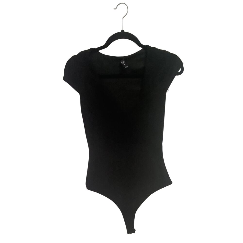 Black TShirt Bodysuit Large